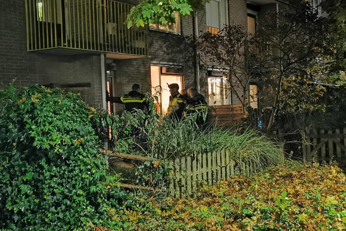 Bewoner aangehouden na instap in woning