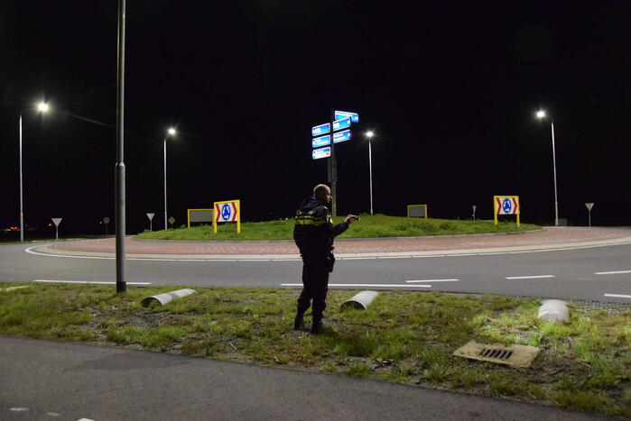 Auto zwaar beschadigd bij eenzijdig ongeval
