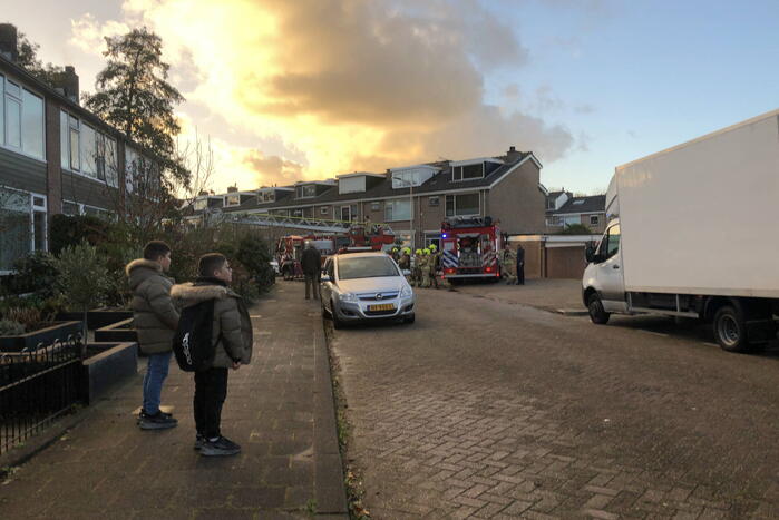 Flinke schoorsteenbrand in woning