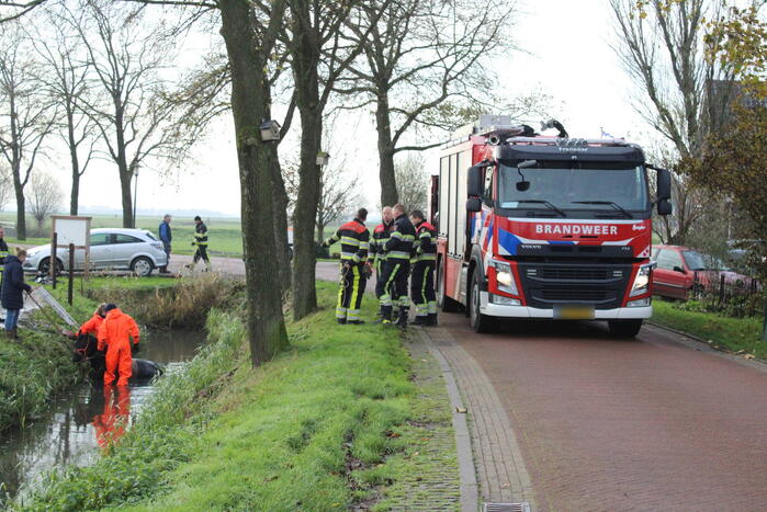 Paard uit sloot gered door brandweer