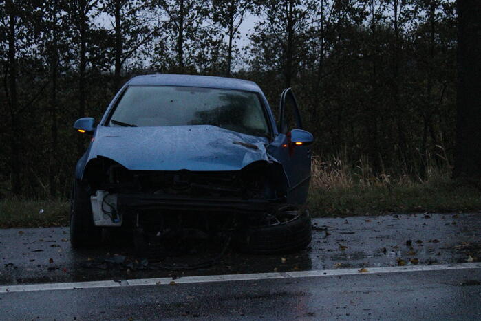 Ravage nadat auto op boom botst