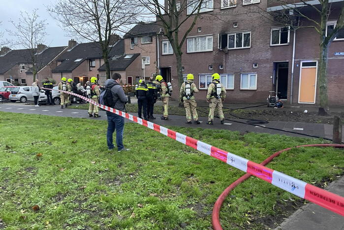 Korte uitslaande brand in woning