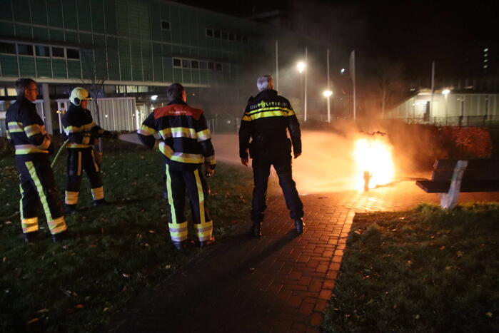 Scooter volledig uitgebrand