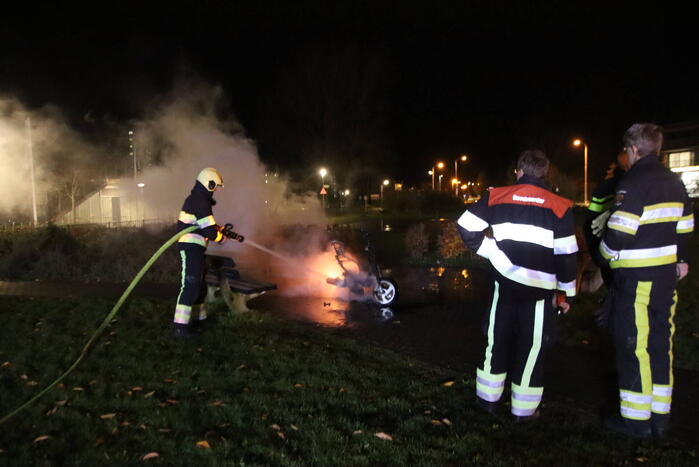 Scooter volledig uitgebrand