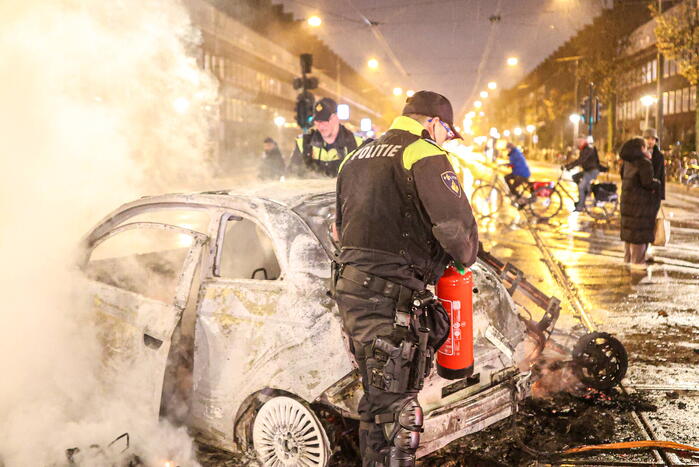 Rellen bij overwinningsfeest Marokkaans elftal
