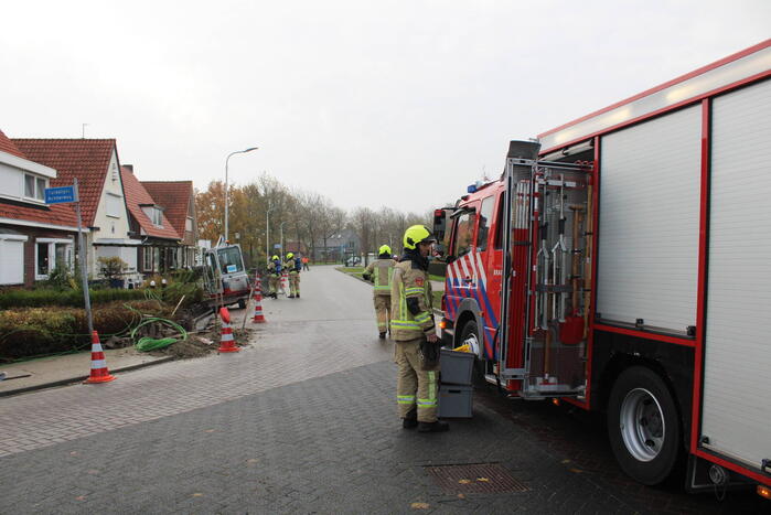 Gaslek bij aanleggen glasvezel