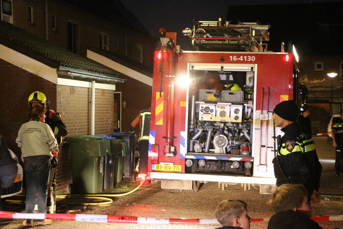 Brand in keuken van woning snel geblust