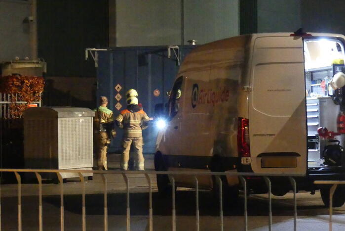 Gebied afgezet door lekkage opslagtank