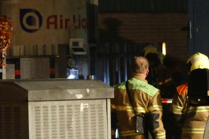 Gebied afgezet door lekkage opslagtank