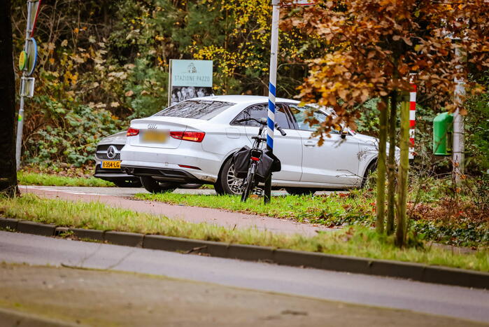 Overstekende fietser aangereden
