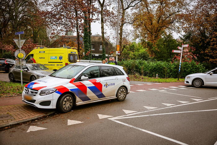 Overstekende fietser aangereden