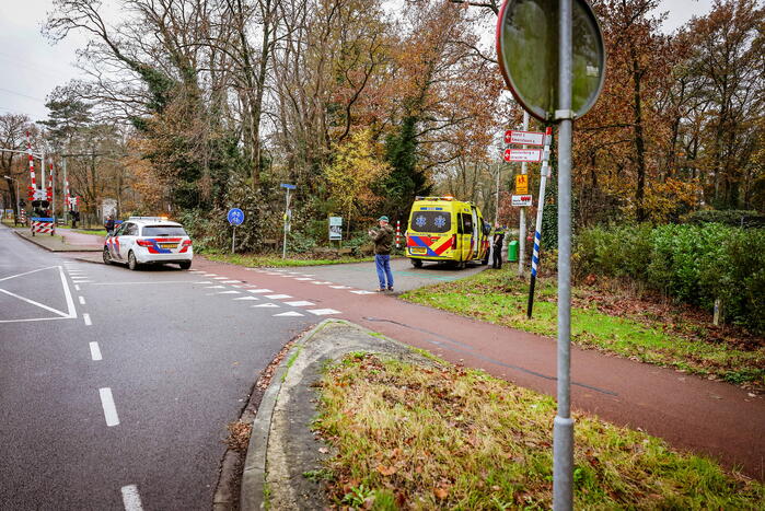 Overstekende fietser aangereden