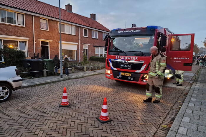 Stuk hout op kachel veroorzaakt brand in woning
