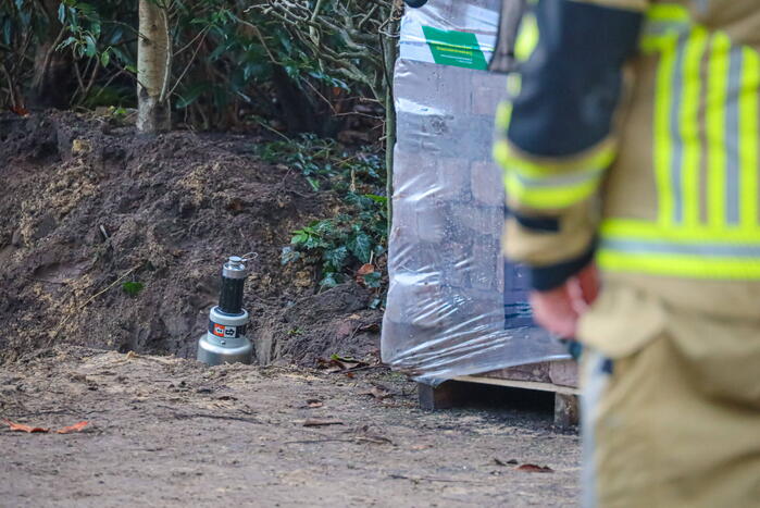 Gasleiding geraakt bij graafwerkzaamheden