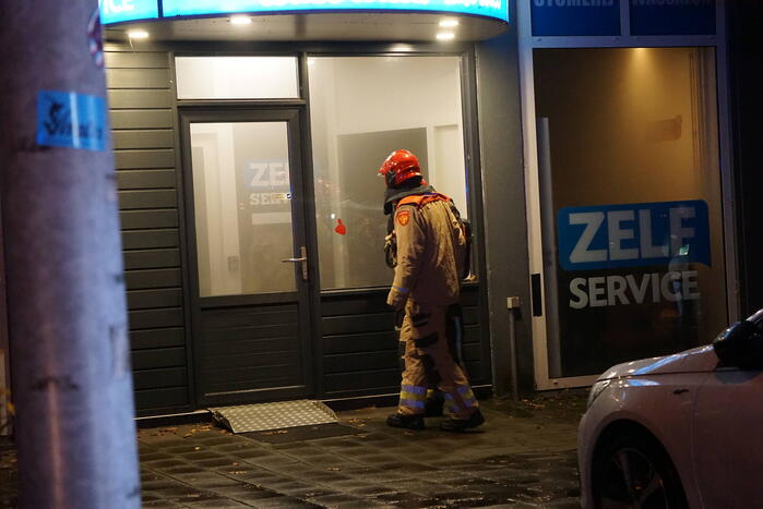 Veel rookontwikkeling bij brand in wasserette