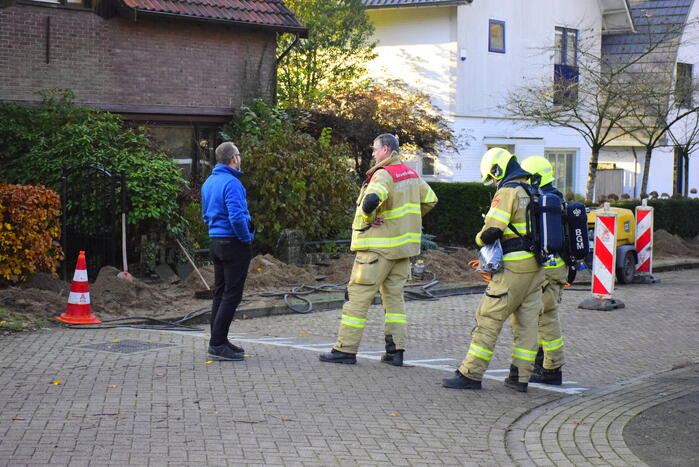 Gaslekkage door aanleg glasvezel