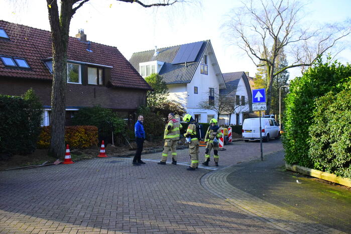Gaslekkage door aanleg glasvezel