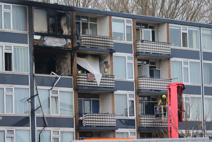 Twee appartementen verwoest door brand