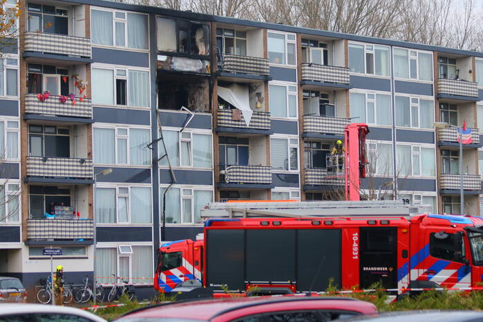 Twee appartementen verwoest door brand