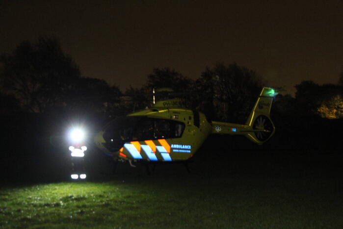 Traumahelikopter ingezet voor incident in woning