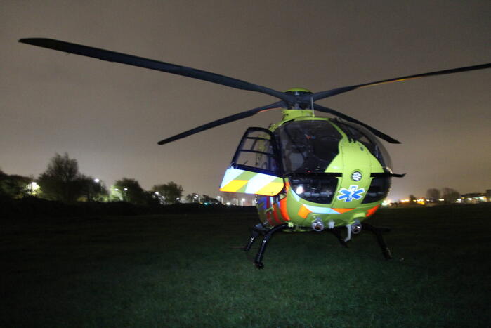 Traumahelikopter ingezet voor incident in woning