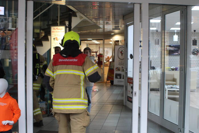 Winkel ontruimd wegens gaslekkage