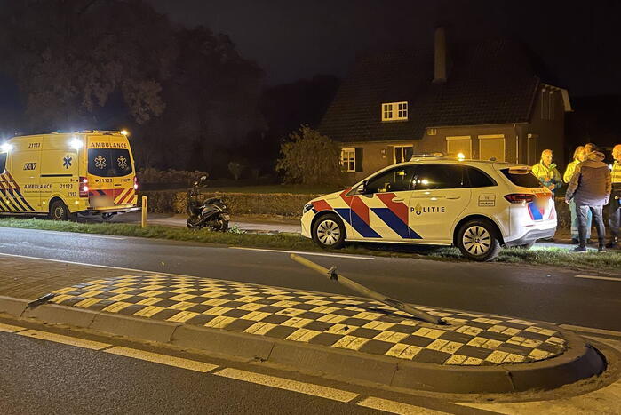 Scooterrijder gewond na eenzijdig ongeval