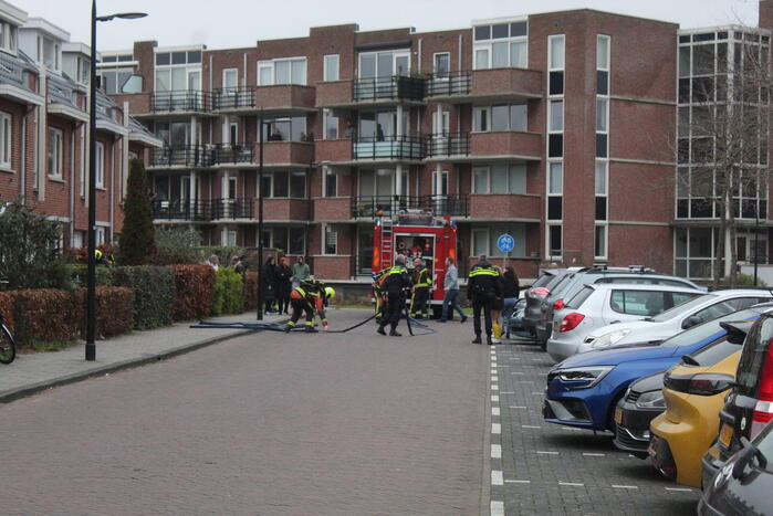 Flinke rookontwikkeling bij woningbrand