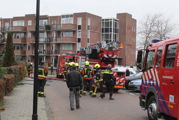 Flinke rookontwikkeling bij woningbrand