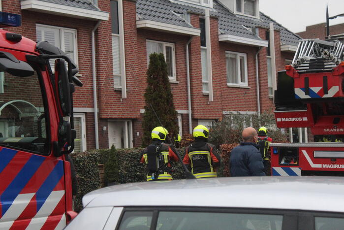 Flinke rookontwikkeling bij woningbrand