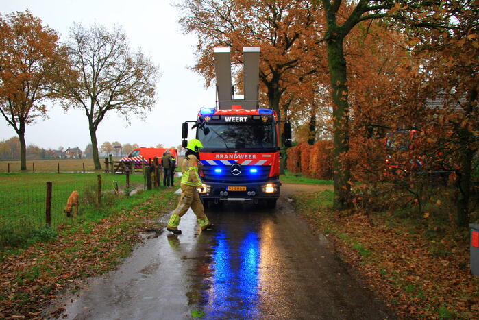 Veel rookontwikkeling door schoorsteenbrand