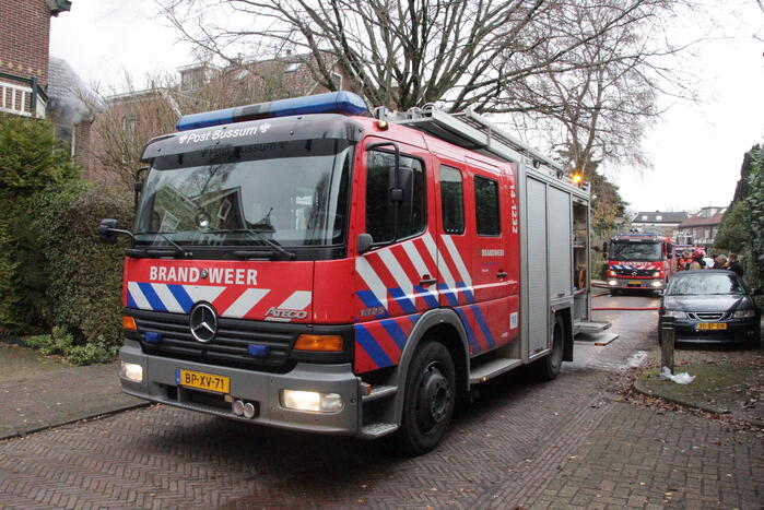 Flinke rookontwikkeling bij brand in woning