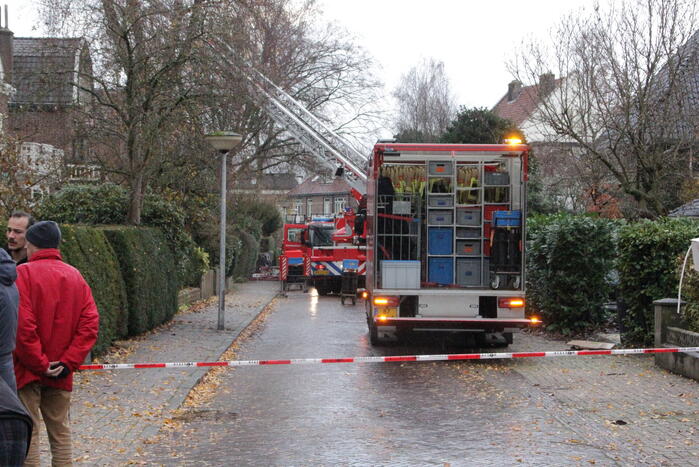 Flinke rookontwikkeling bij brand in woning