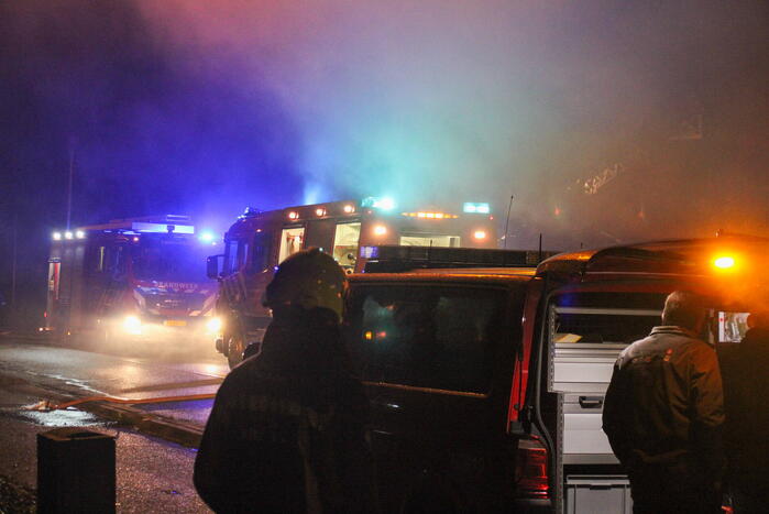 Grote brand in loods