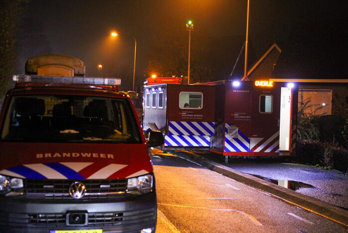 Grote brand in loods