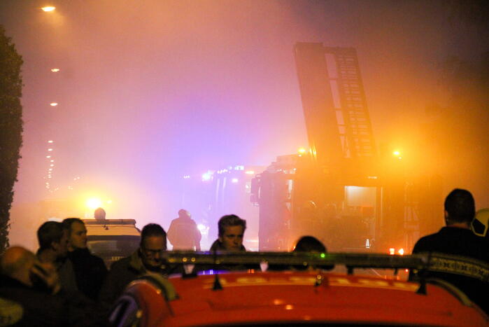 Grote brand in loods