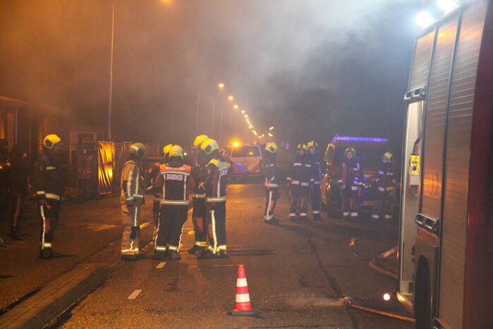 Grote brand in loods