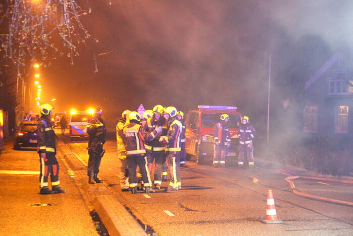 Grote brand in loods