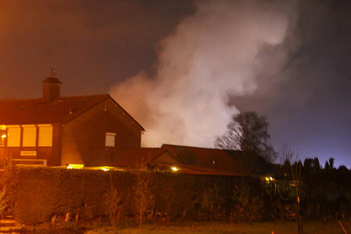 Grote brand in loods