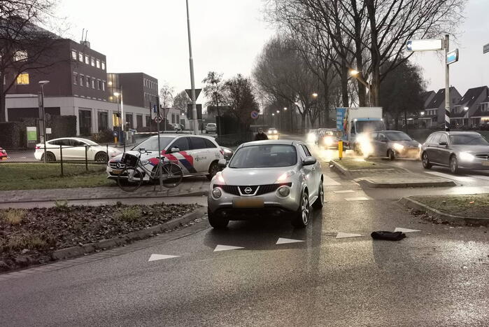 Fietser belandt in ziekenhuis