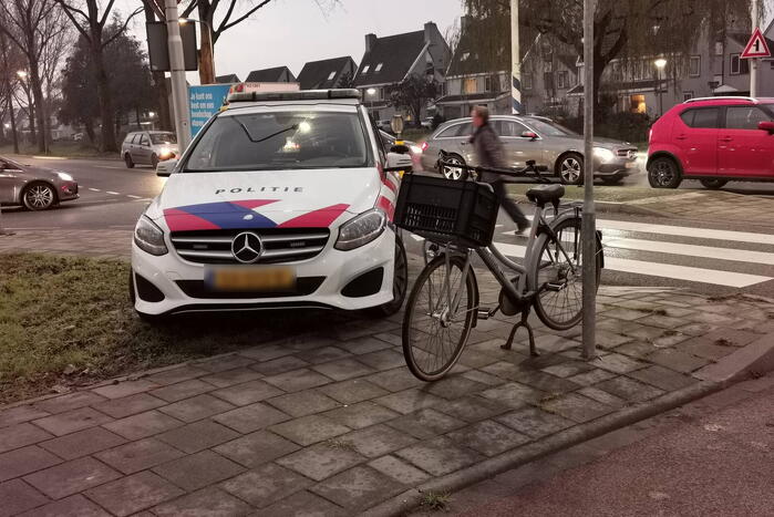 Fietser belandt in ziekenhuis