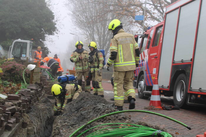 Aanleg glasvezel zorgt voor gaslekkage