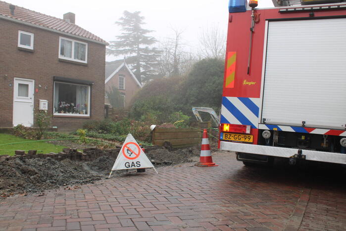 Aanleg glasvezel zorgt voor gaslekkage