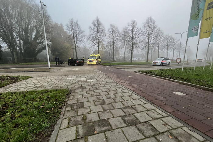 Fietser gewond bij aanrijding met auto