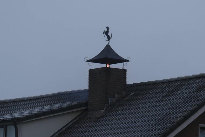 Schoorsteenbrand snel onder controle