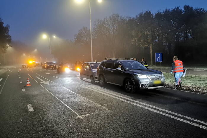 Vertraging na kop-staart botsing
