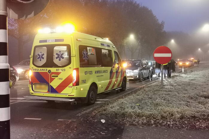 Vertraging na kop-staart botsing