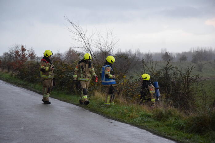 Weg afgesloten vanwege gaslucht