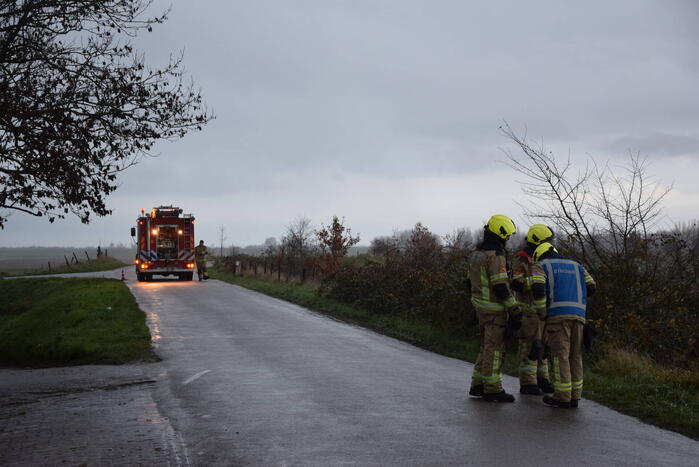Weg afgesloten vanwege gaslucht