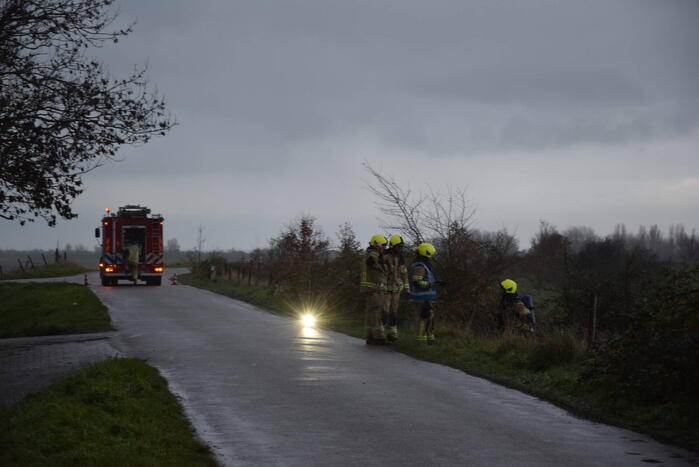 Weg afgesloten vanwege gaslucht